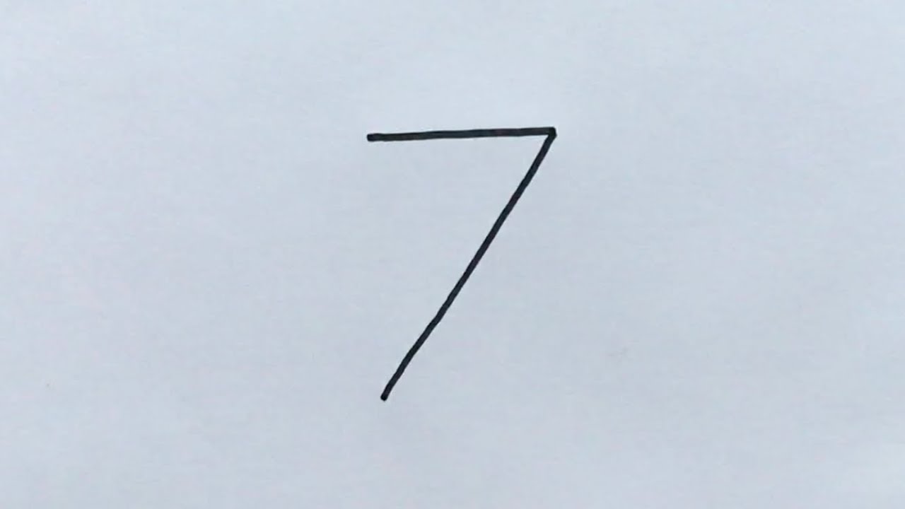 How to Draw a Snake from number 7 | Very Easy Drawing