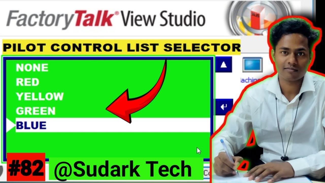 Pilot Control List Selector in Factory Talk View Studio ME | Rockwell Automation | Sudark Tech