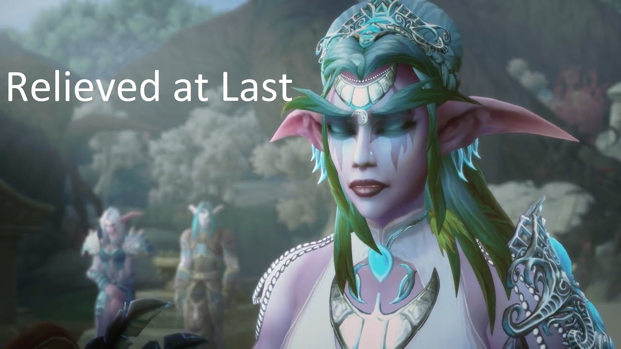 Tyrande meets the souls of Teldrassil in Shadowlands