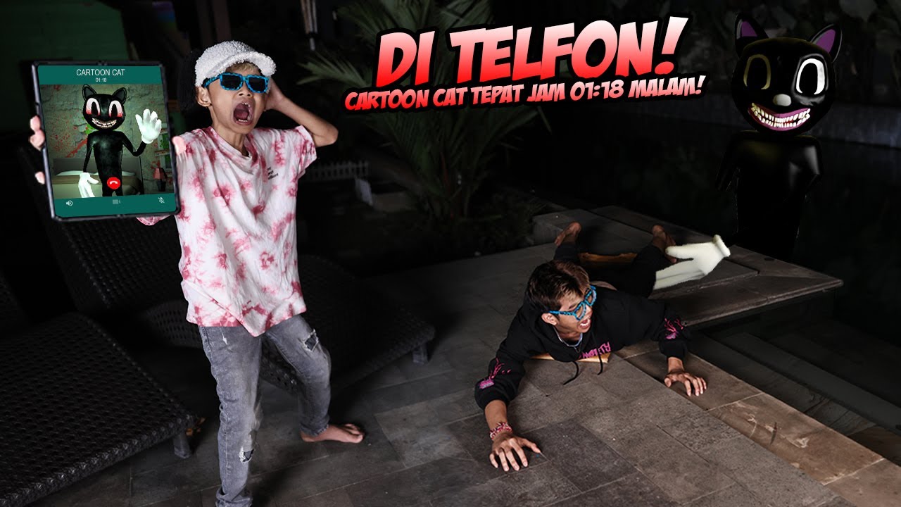 DI TELFON CARTOON CAT!!! SEMUA PANIK, FROST DIAMOND KETAKUTAN SAMPAI TIDUR DI LANTAI NANGIS KEJER!!!