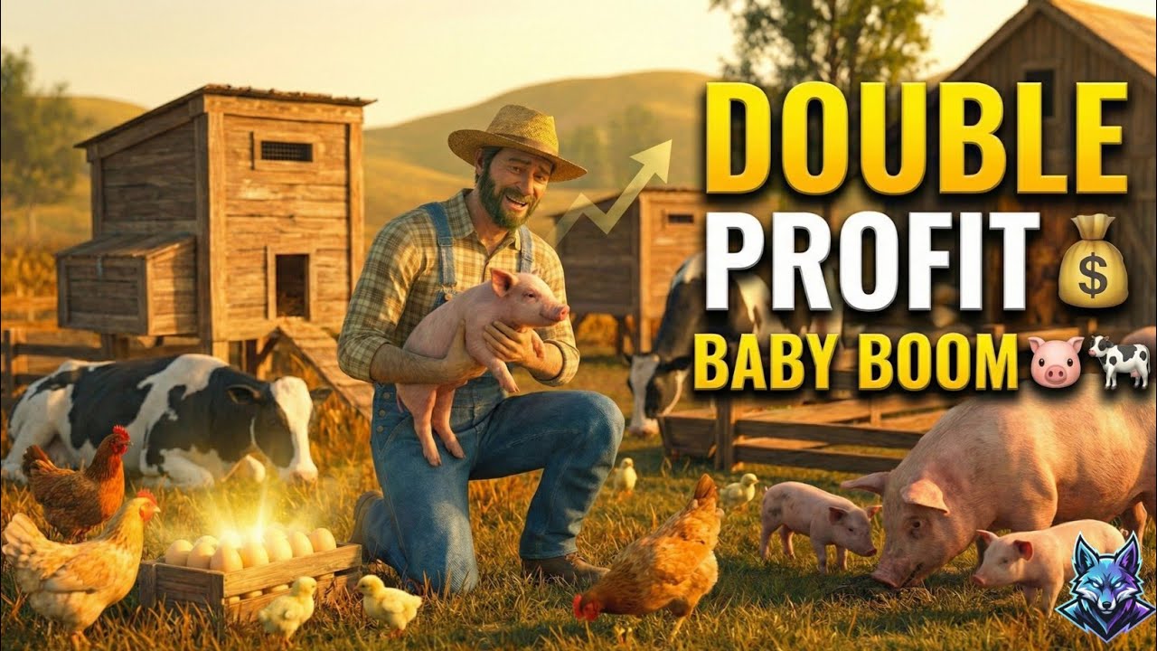 Profit Double हो गया 💰, Chicken Home Ready 🏠, Ranch में Baby Boom 🐖🐄, Ranch Simulator Wasteland EP-8