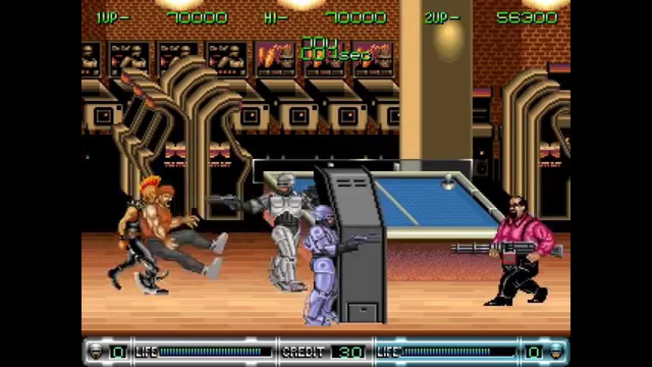 Robocop 2 arcade 2 player Netplay 60fps