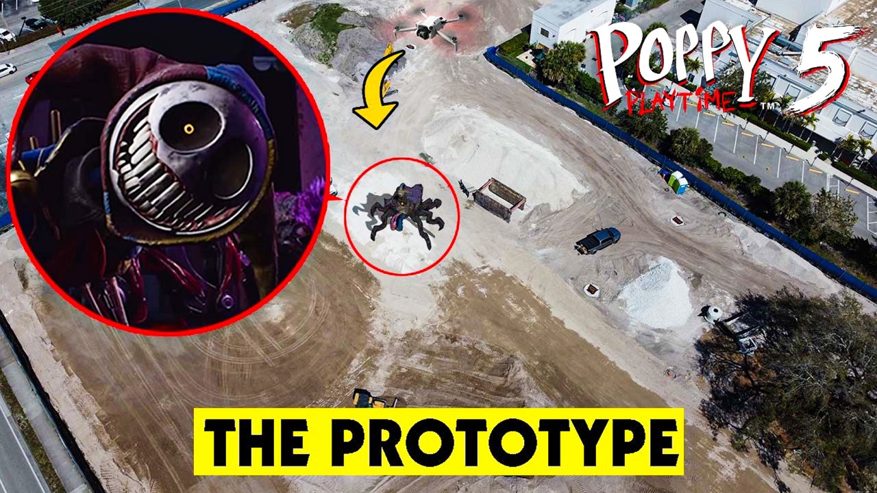 DRONE CATCHES THE PROTOTYPE POPPY PLAYTIME CHAPTER 5 IN REAL LIFE! | POPPY PLAYTIME CHAPTER 5