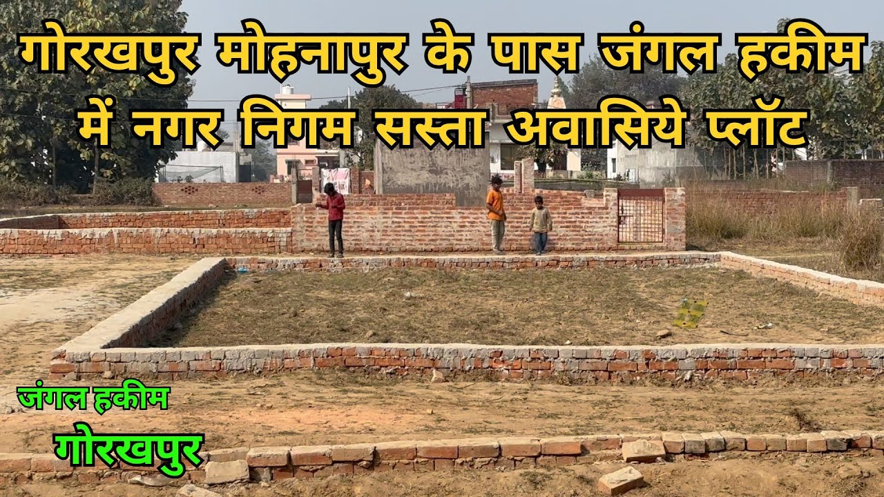PLOT FOR SALE IN GORAKHPUR  I  गोरखपुर जंगल हकीम में नगर निगम अवसिये प्लॉट I