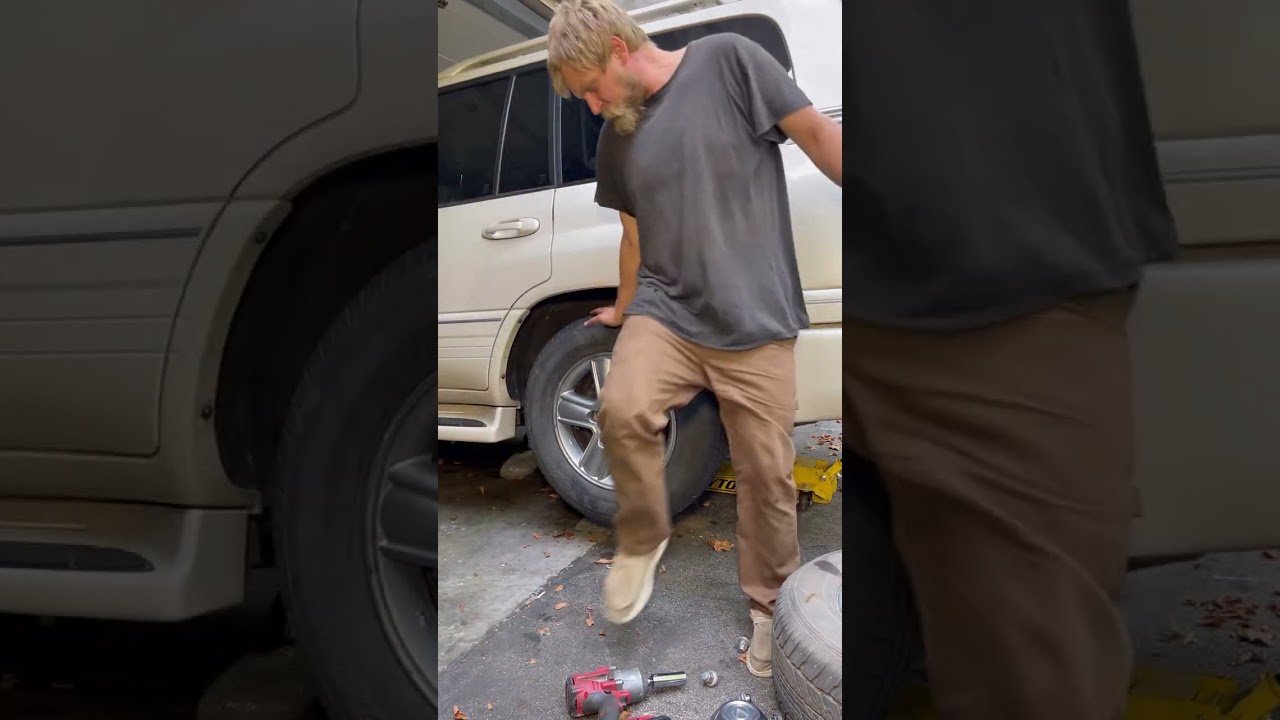HELP! Can&rsquo;t Remove Stuck Wheel flat tire changing spare on the side of the road