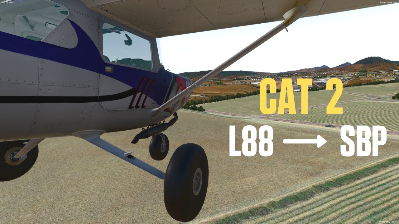 FLYING to KSBP | Pilotedge CAT 2 Flight | Home Sim Pilot | Xplane 11