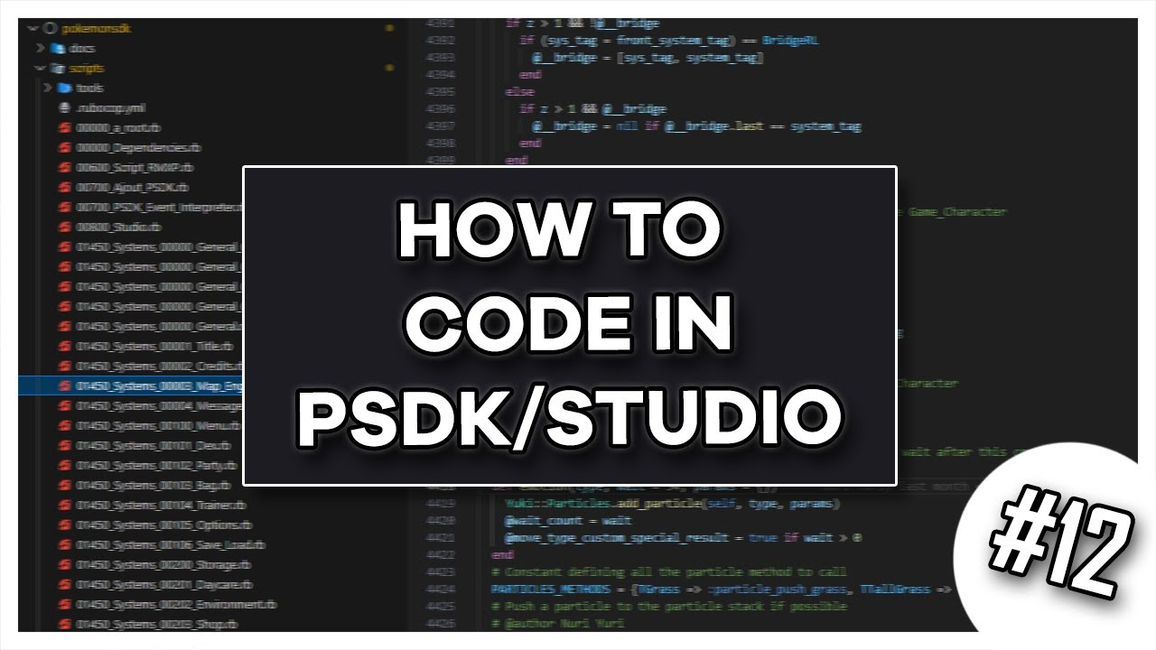 Programming in PSDK - How To Make a Pokémon Fan Game Episode 12