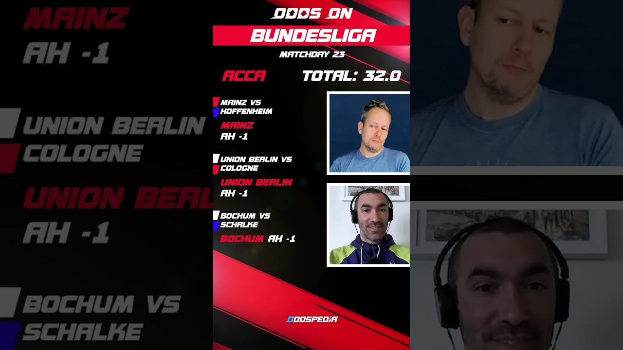 FREE MULTIBET Bundesliga Matchday 23 🤑 Football Betting Tips & Predictions