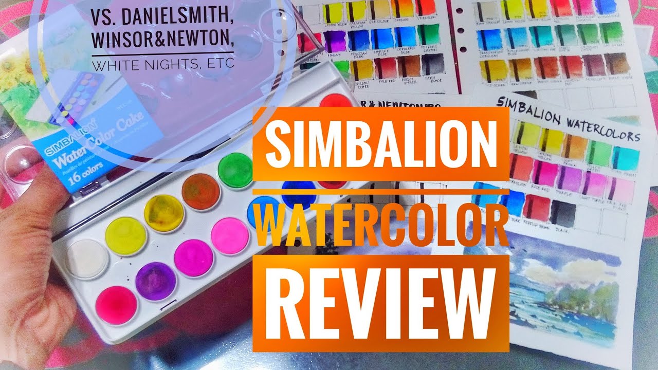 Simbalion Watercolor vs. Artist grade and student grade paints