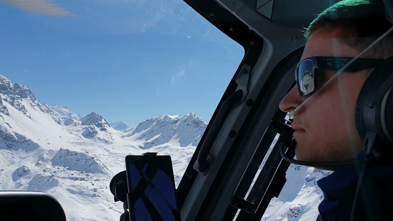 Helicopter Flight in the Himalayas From Pokhara to Manang Valley Crossing the Pass at 17000ft B3e
