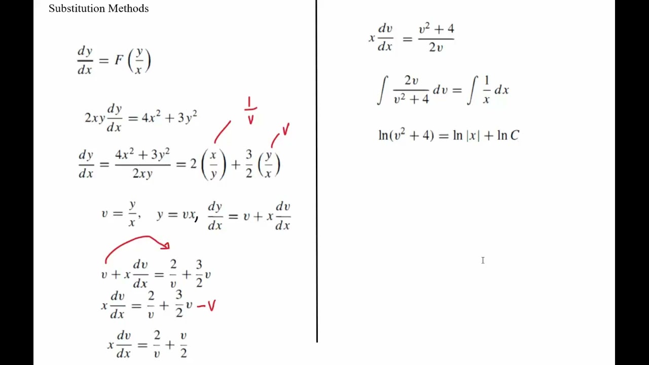 Substitution methods part 2