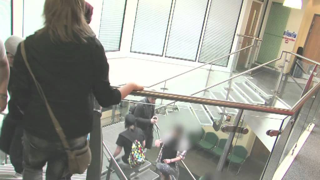 CCTV Test Footage - blurred faces fixed in post production