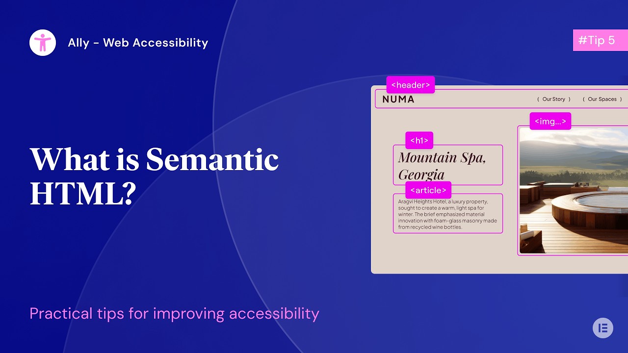 Semantic HTML for accessible web design: Fix your site in minutes