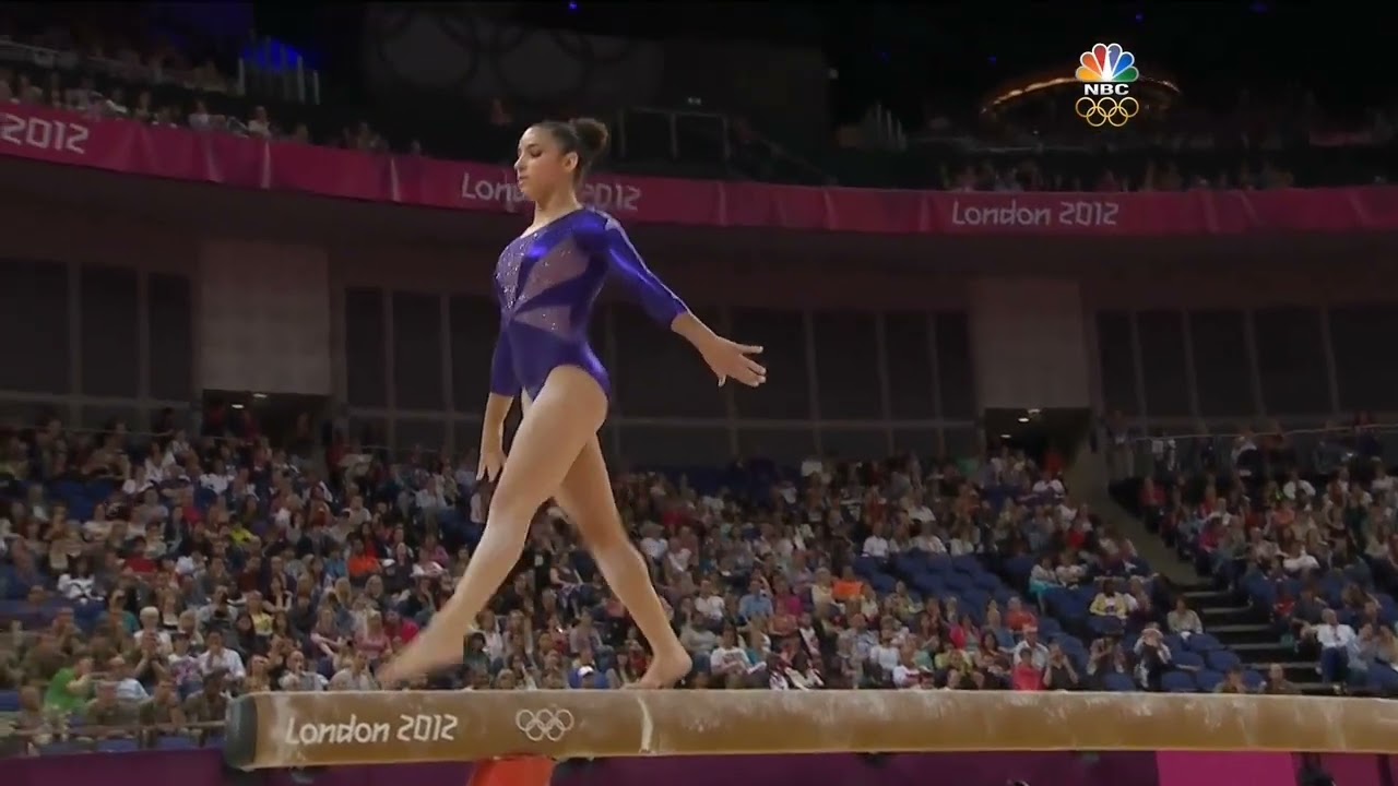 (NBC) Aly Raisman BB QF 2012 Olympics