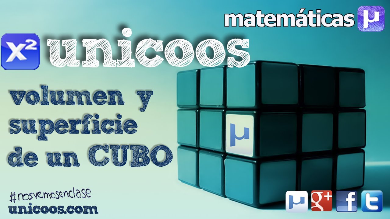 Volumen y Superficie de un CUBO SECUNDARIA (3ºESO) matematicas rubik