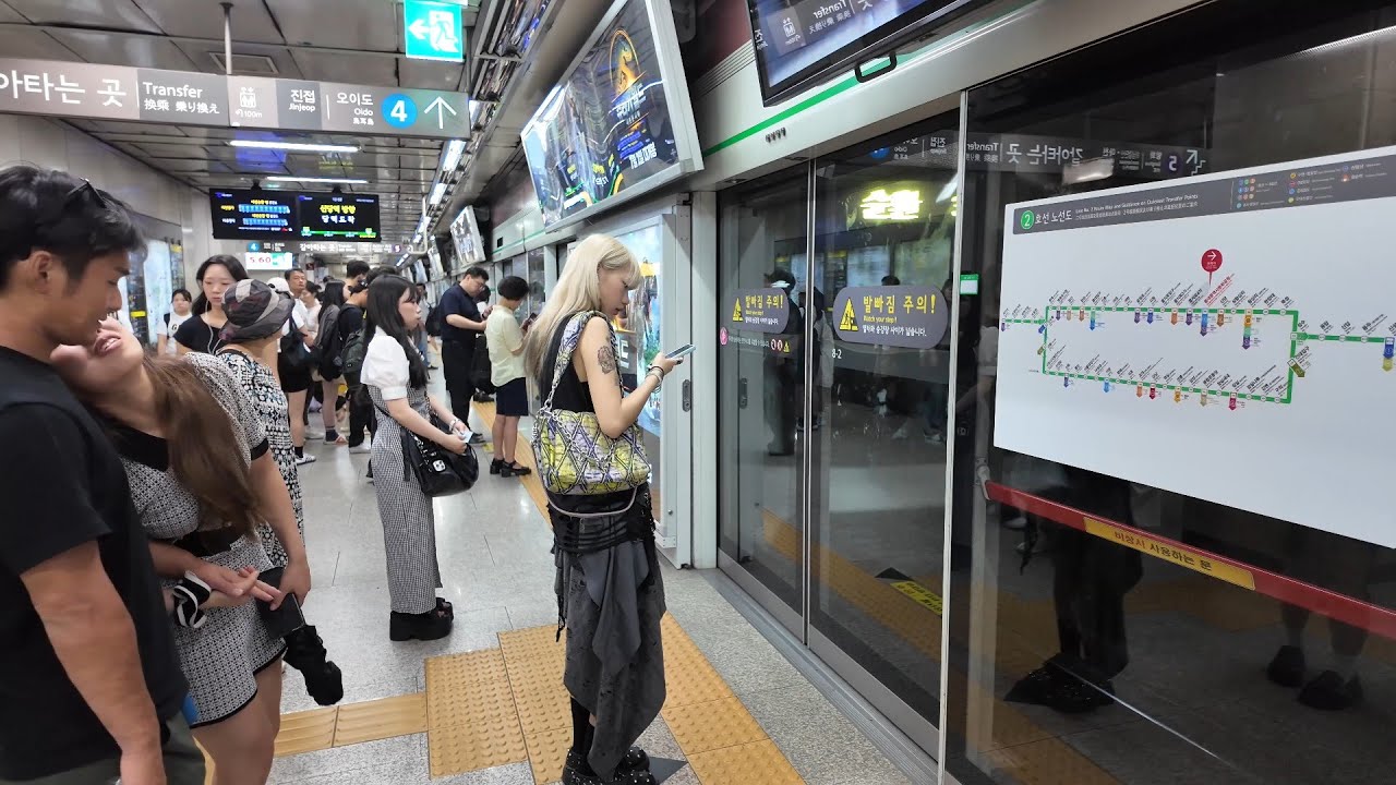 Riding Seoul’s Subway from Myeongdong to Korea’s Tallest Skyscraper