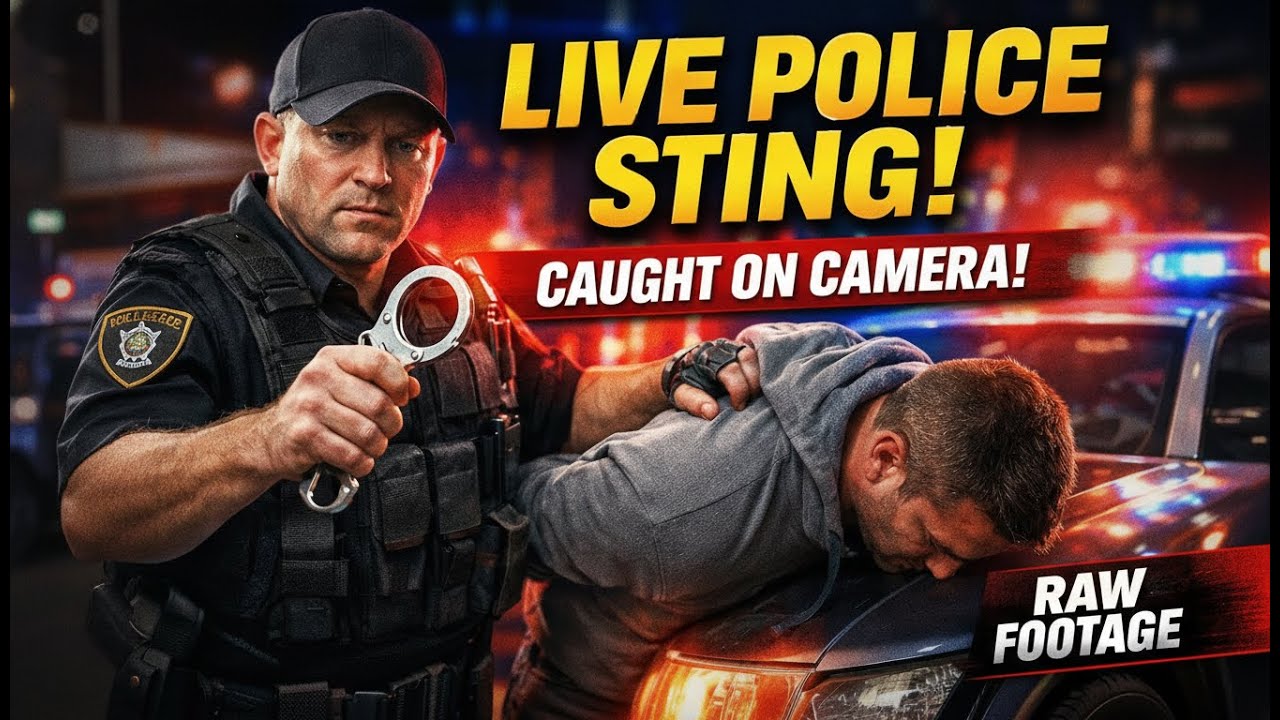 LIVE POLICE STING - CAUGHT ON CAMERA! RAW FOOTAGE | Intense Police Operation