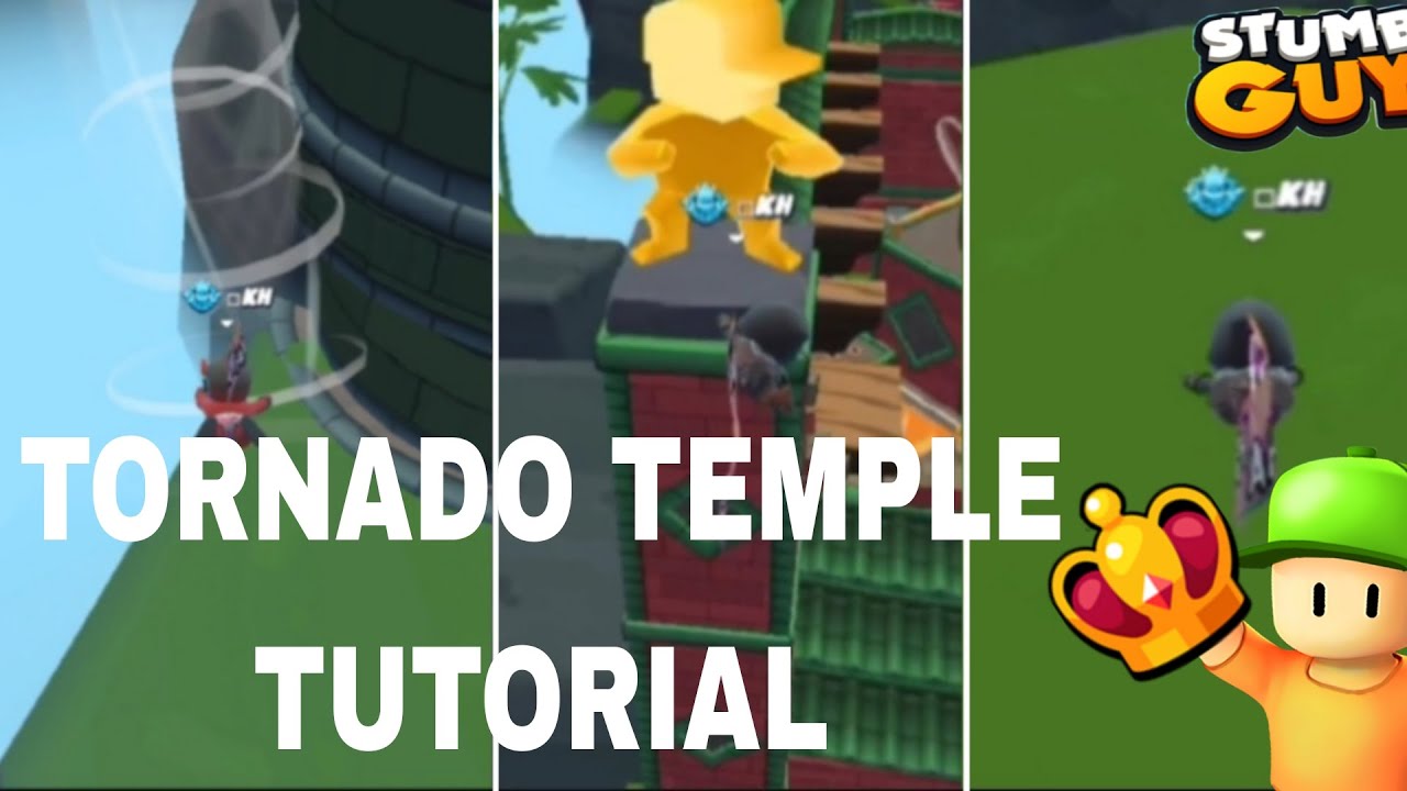 STUMBLE GUYS TORNADO TEMPLE TUTORIAL HOW TO ALWAYS WIN 👑🔥