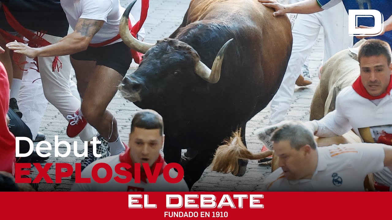 As&iacute; ha sido el tercer encierro de San Ferm&iacute;n 2025: un herido por asta y toros de &Aacute;lvaro N&uacute;&ntilde;ez