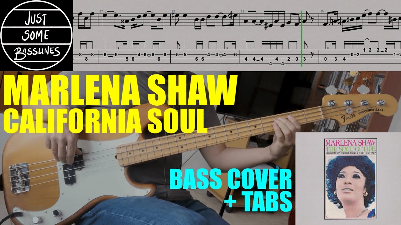 Marlena Shaw - California Soul // BASS COVER + TABS