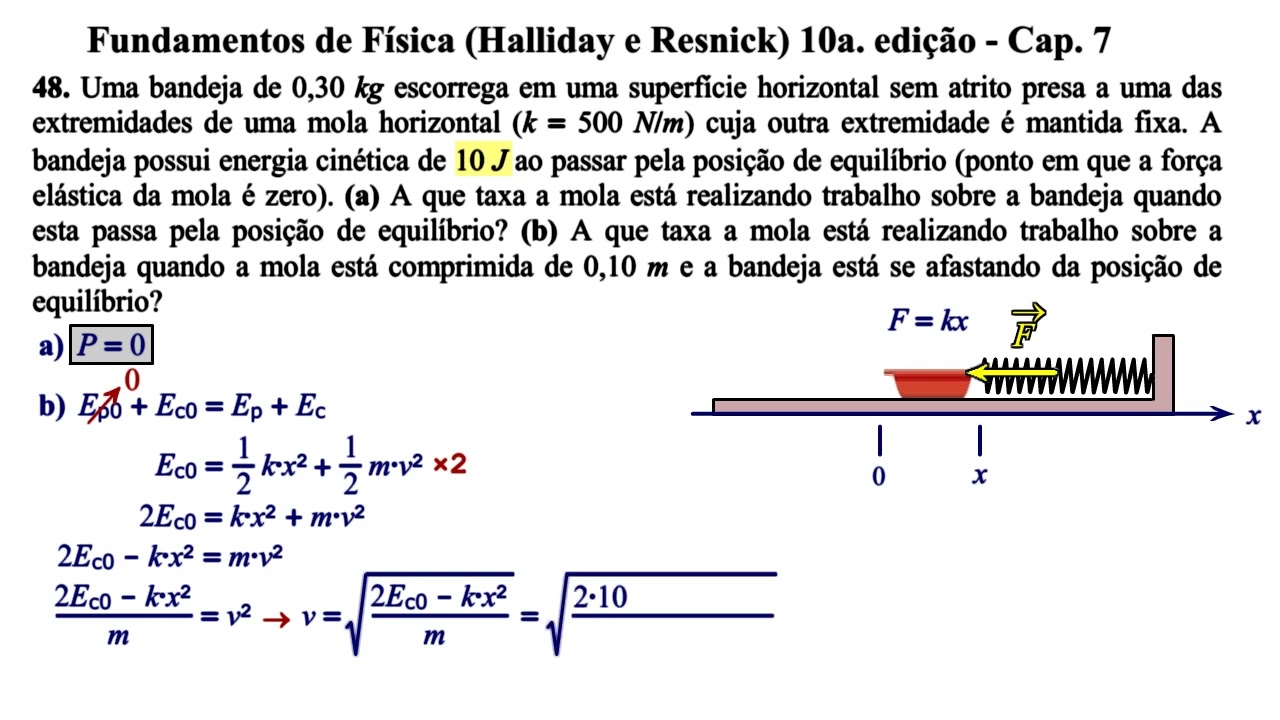 Aula 48 - Fundamentos de Física (Halliday e Resnick) 10a. Edição - Cap 7.
