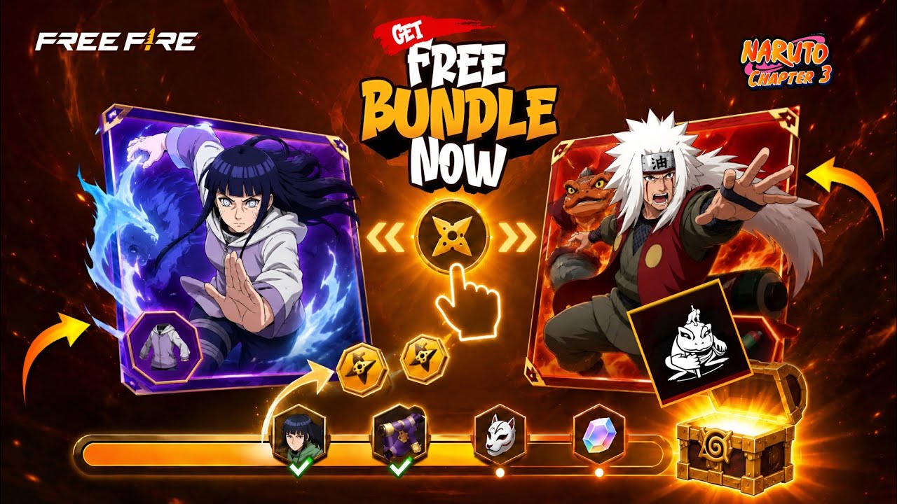 নারুটো ইভেন্ট🤯থেকে ফ্রিতে পাবে সবাই💥 Naruto Event Free Fire | Free Fire New Event Bangladesh Server