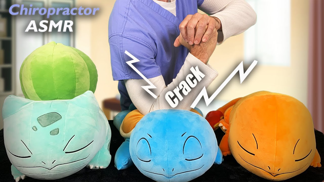 Ultra FAST ASMR Chiropractic Adjustment on Your Pokémon | Chiropractor ASMR
