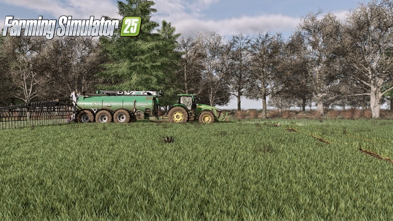 FS25 | Epandage de lisier sur blé