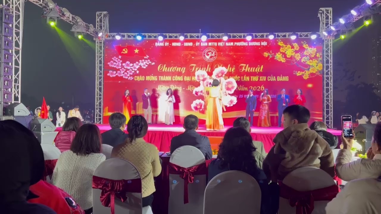 Biểu diễn Chào mừng thành công Đại hội Đảng XIV .Đảng đã cho ta một mùa xuân