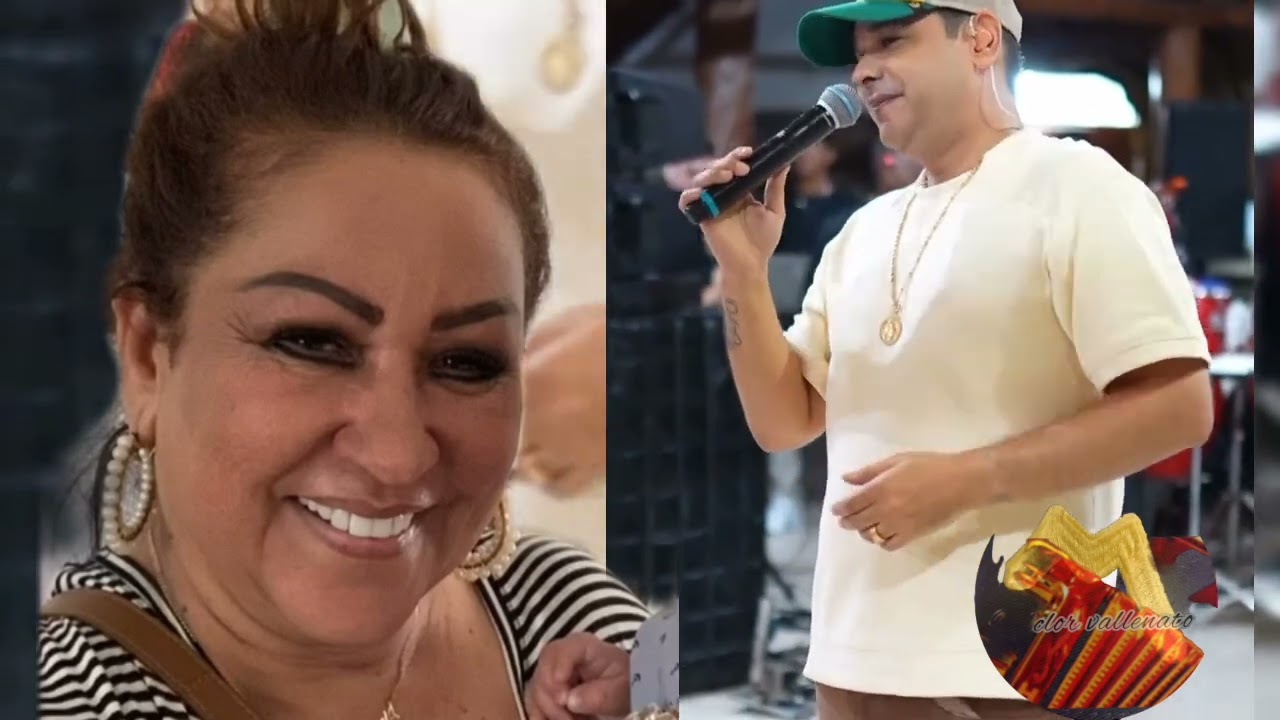 Diomedes de Jesus le canta a su mamá Patricia Acosta estos discos que le compuso su papá