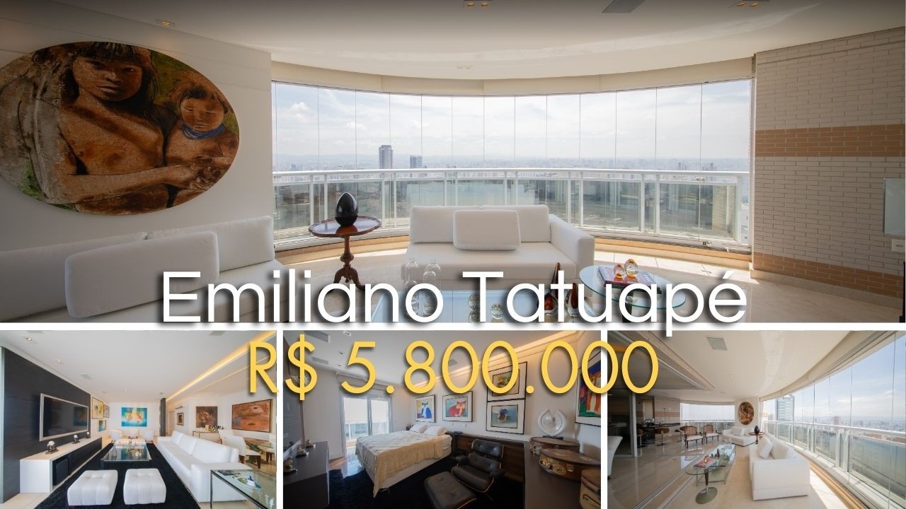 Apartamento de Luxo no Anália Franco | 297m², 4 Suítes e 6 Vagas no Condomínio Emiliano