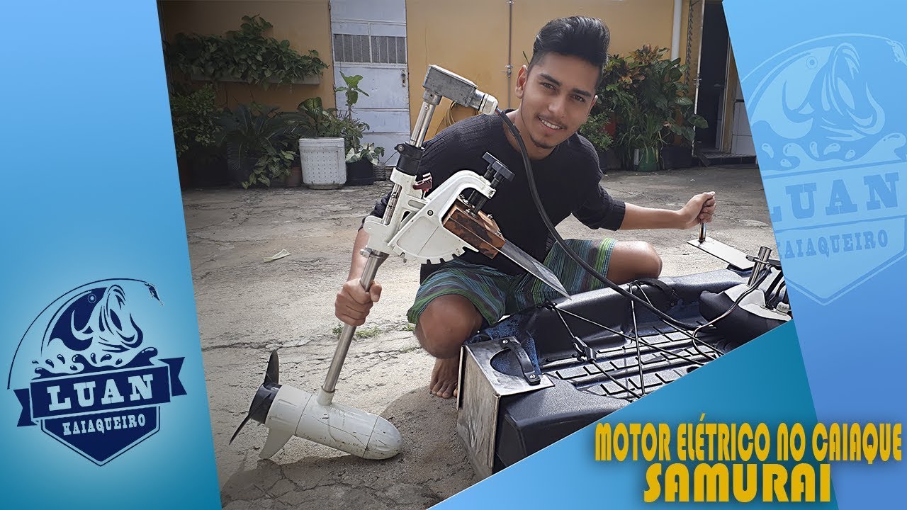 Caiaque Samurai Fishing da Brudden com Motor Elétrico
