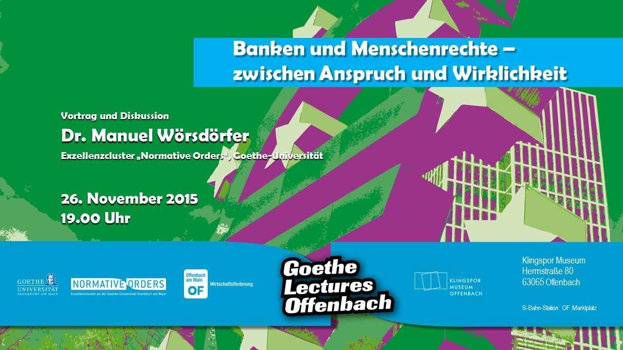 Banken und Menschenrechte &ndash; Zwischen Anspruch und Wirklichkeit