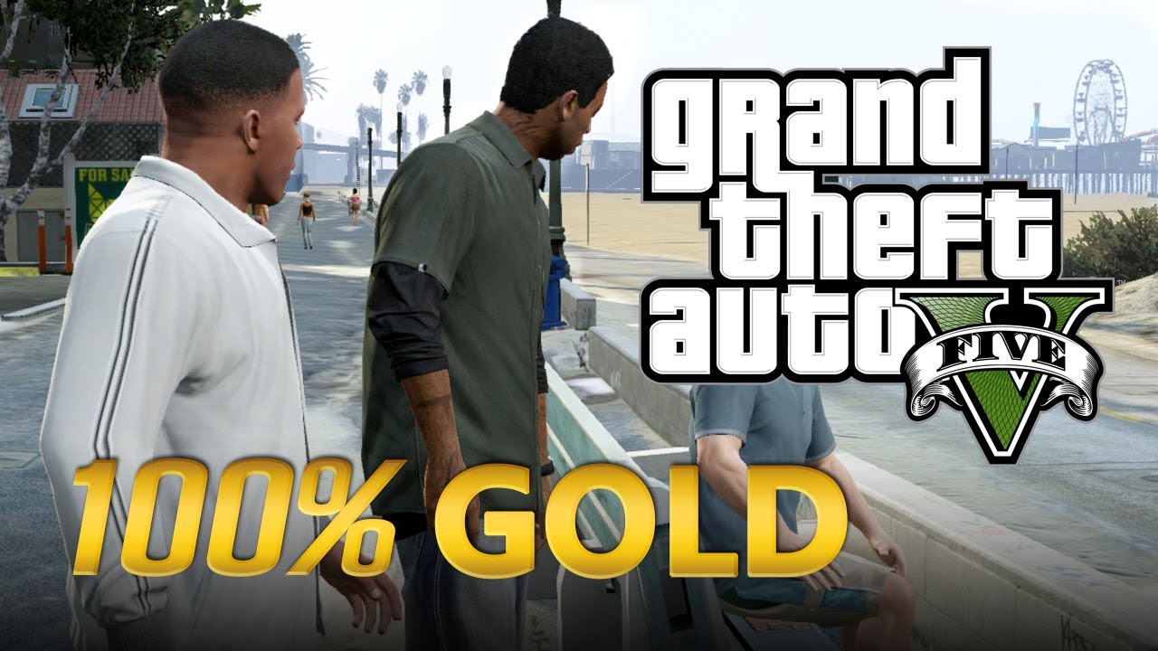 GTA 5 - Franklin e Lamar Walkthrough (GTA 5 100% Gold Medal)