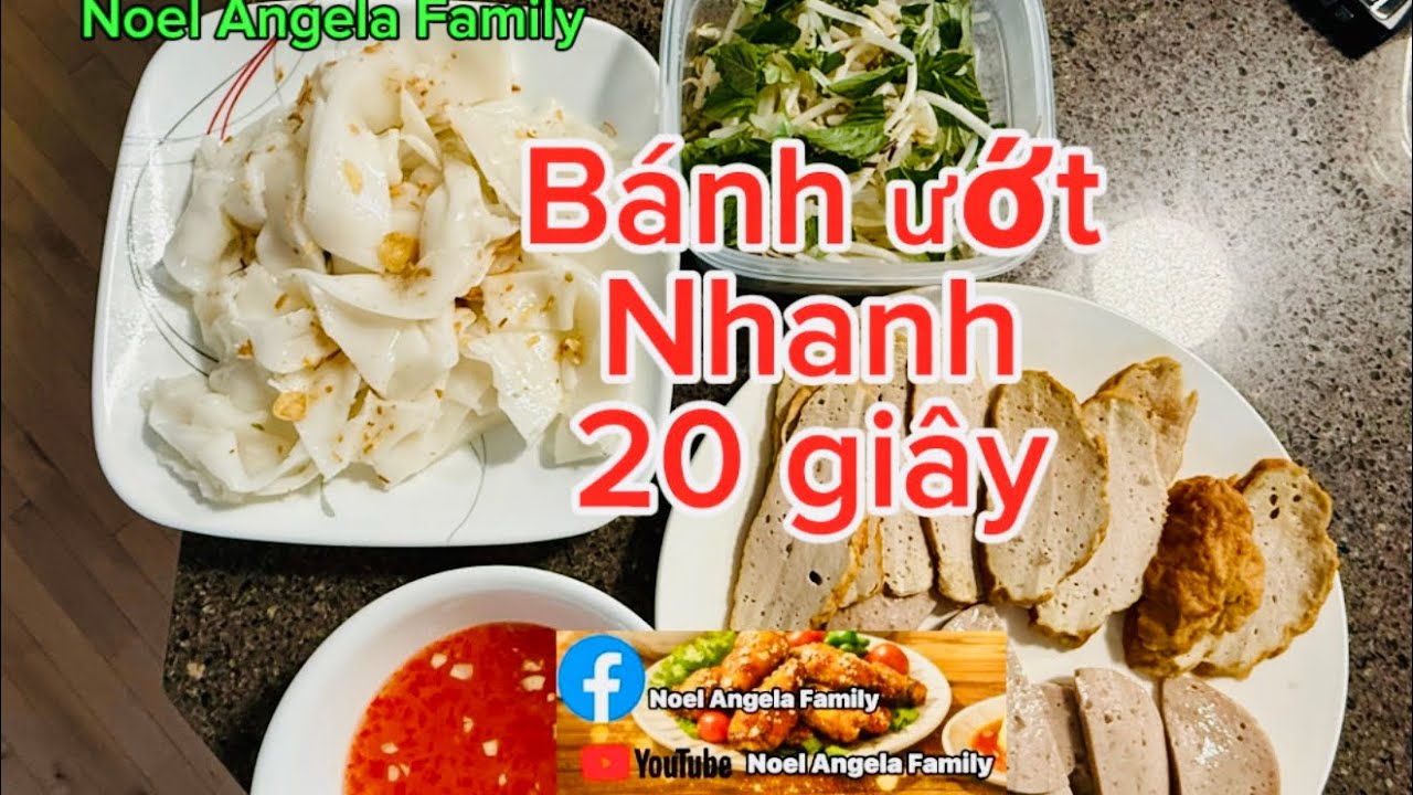 How to make Vietnamese wet paper sheets / 20 seconds - làm bánh ướt 20 giây/Noel Angela Family 🇨🇦 