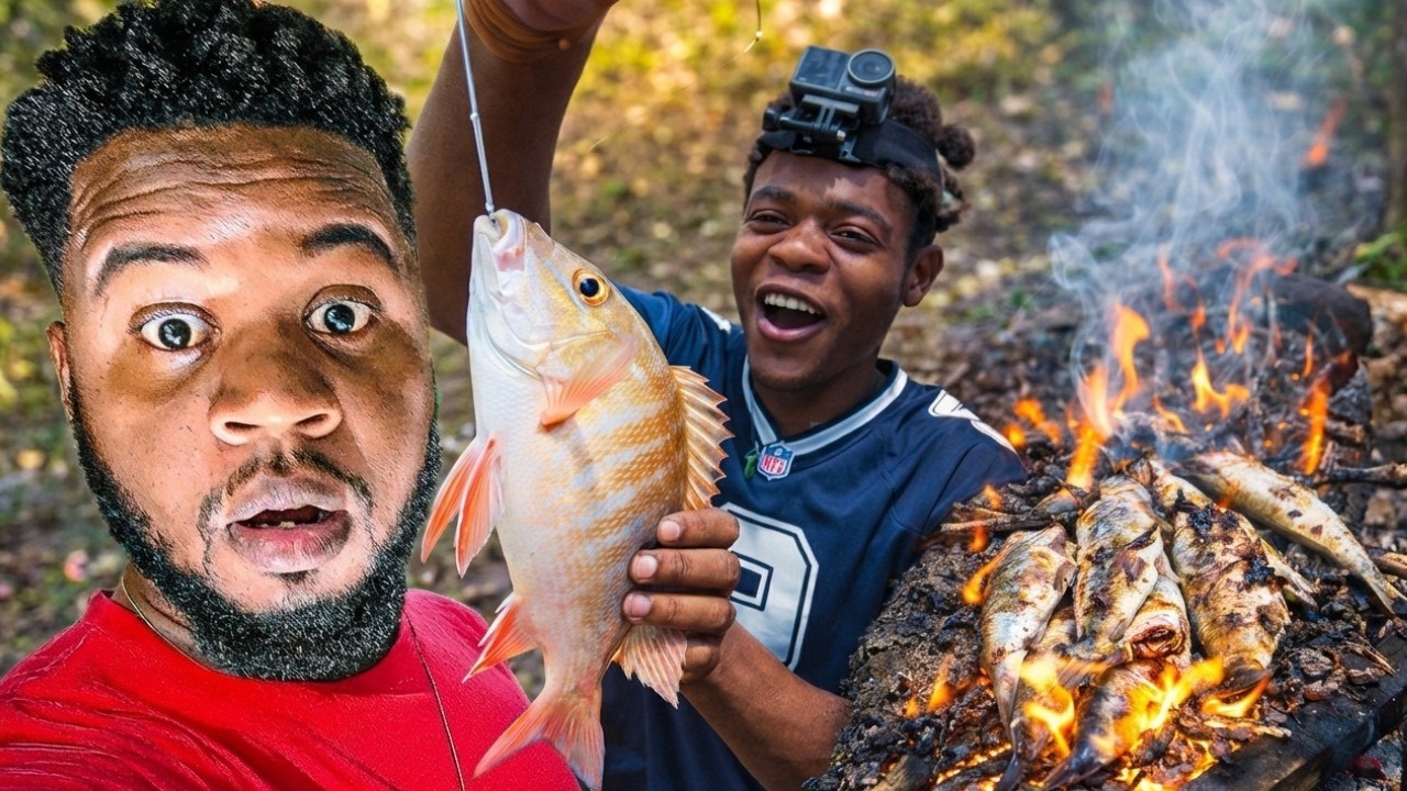 Eating Whatever We Catch.. Fishing (Catch and Cook)