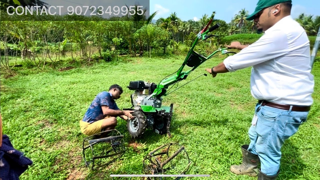 KIRLOSKAR TILLER MIN T 8 HP MIN T 5 HP DEMO IN KOTTAYAM KERALA