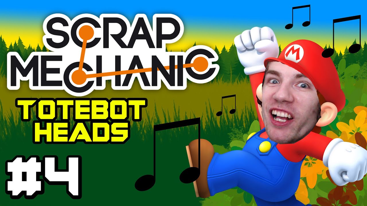 Scrap Mechanic - Super Mario Theme tune using Totebot Heads - Part 4