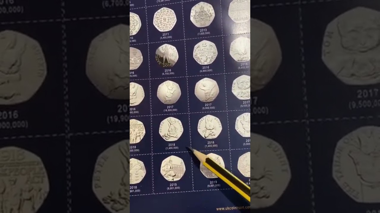 Rarest and most valuable 50p coins in your change.