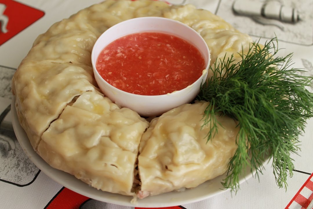 Ханум по-узбекски (рулет с начинкой на пару)