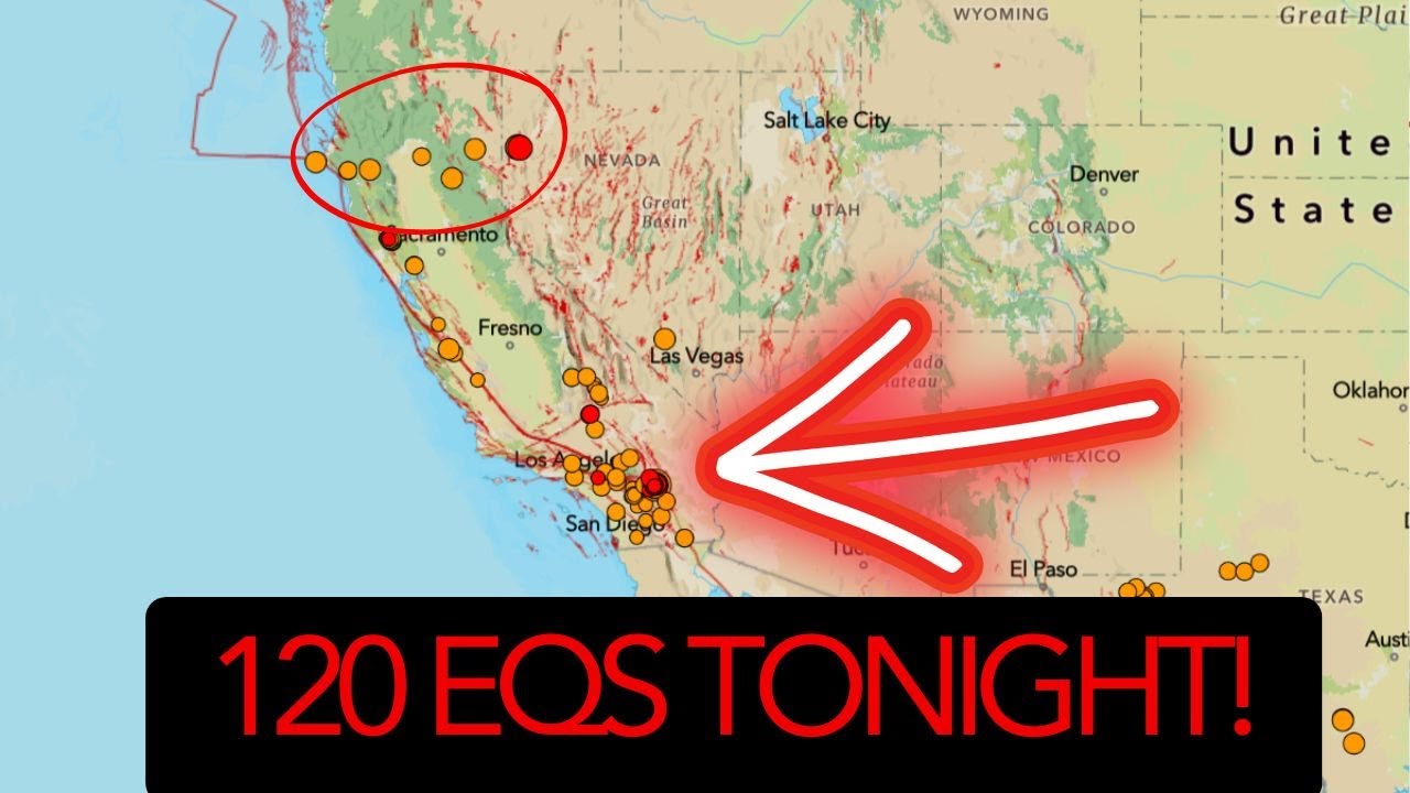 Over 120 Aftershocks from 4.9 Earthquake in Southern California. Watch the San Andreas Fault.