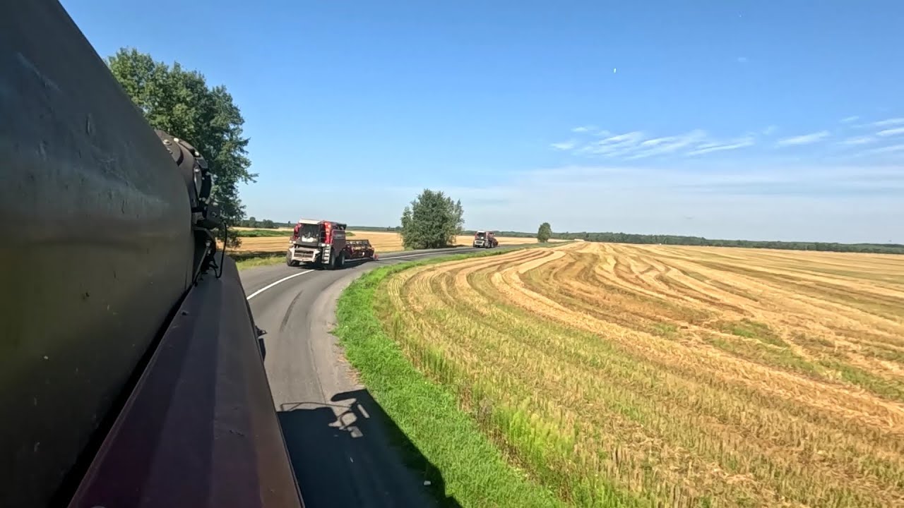 Переезды с поля на поле, отцепляем жатки на тележки или очень насыщенные дни уборочной