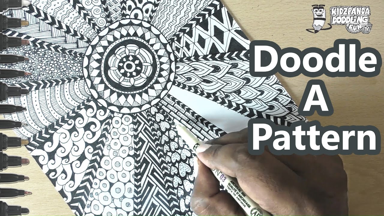 Doodle Art for Beginners Step by Step | Doodle Patterns to Draw | Basic Doodling for Beginners Easy