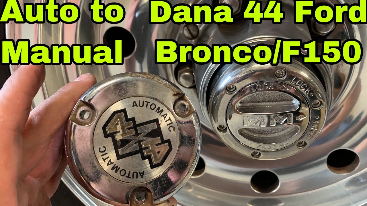 Auto to manual hubs conversion. Ford bronco/f150/f250/ranger. How to Install Manual Hubs On Auto hub
