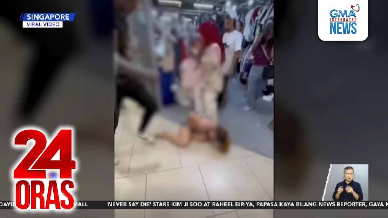 Babaeng OFW, ilang beses na sinipa ng banyagang lalaki habang nasa mall | 24 Oras