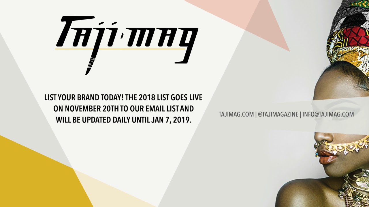 Taji Mag Black Business Holiday Guide 2018