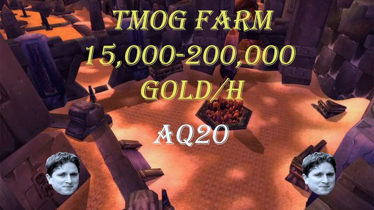 Gold Farm Transmo &agrave; AQ20 - 15,000 - 200,000 Gold/H