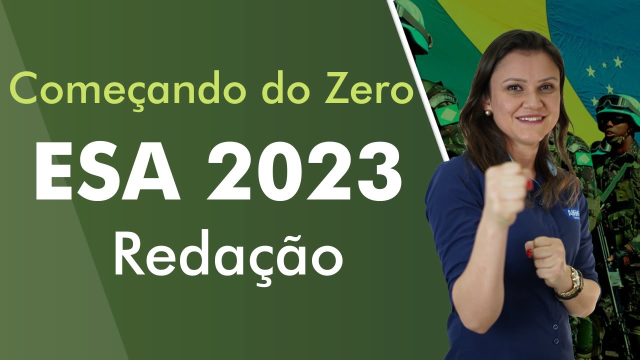 Concurso ESA 2023 - Começando do Zero - Redação - AlfaCon Militares