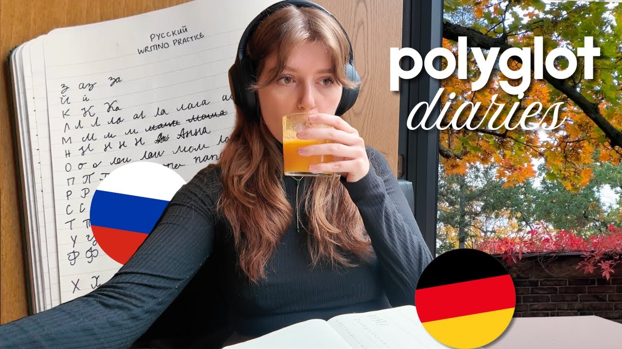polyglot diaries 🌟 learning the russian alphabet + german c1 exam prep