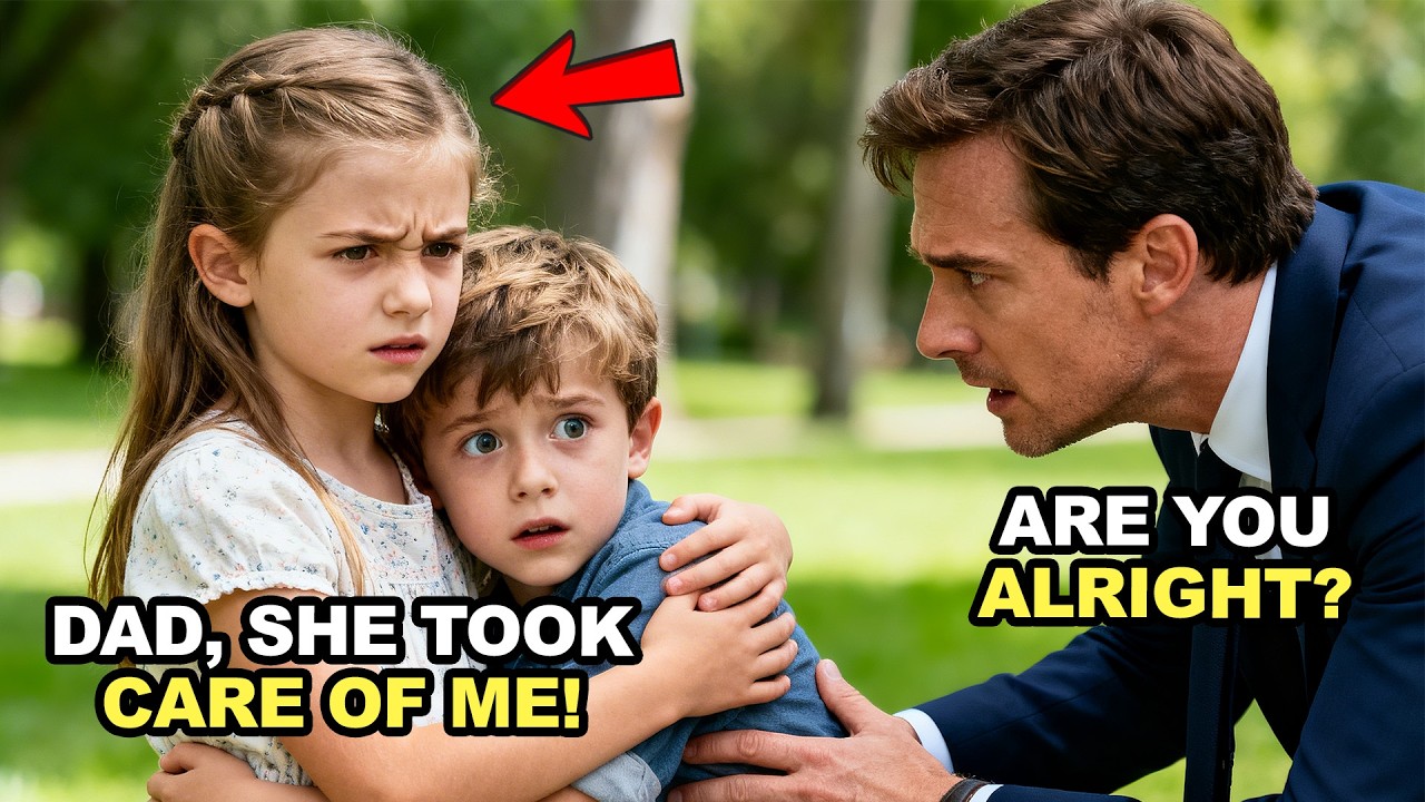 MILLIONAIRE FINDS A POOR GIRL CARING FOR HIS LOST SON IN A PARK — HIS REACTION STUNS